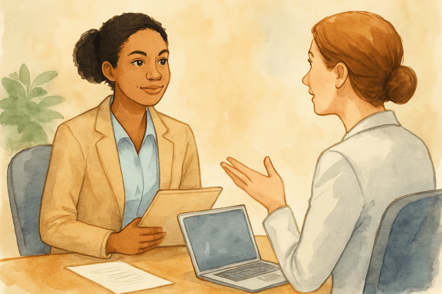 A woman using STAR Interview Method in an Interview - Good Girl Exhale